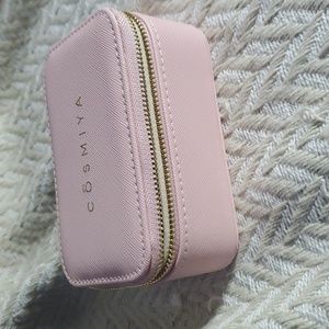 COSMIYA Luxury Vegan Leather Travel Organizer Jewelry Box Small